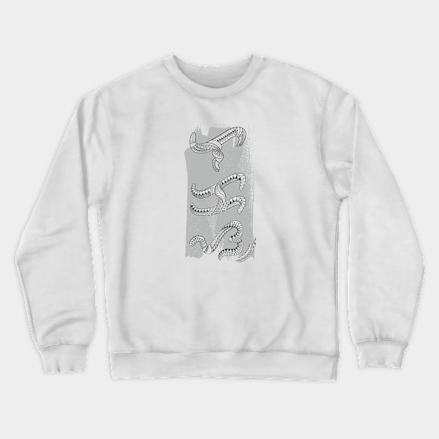 Tribal line Art / Baybayin word Lakas (Strenght) Crewneck Sweatshirt by Pirma Pinas